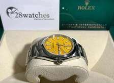 Rolex Oyster Perpetual Yellow dial Watch