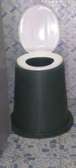 Heavy duty portable pit latrine toilet seat