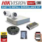 Hikvision 1080P 2 Dome CCTV Cameras With DVR Combo KIT