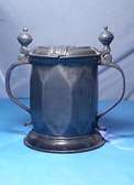 Antique pewter tankard