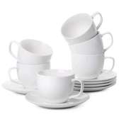 6 pieces set cup and saucer set