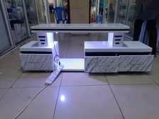 NEW  TV STAND WITH LED LIGHTS