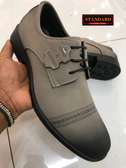 Grey Pure Leather Shoes