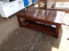 Coffee table with a closed bottom rack