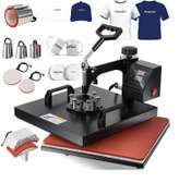 8 In 1 Combo 15x12 Digital Sublimation Transfer Machine