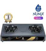 Nunix 2 Burner Gas Stove Stainless steel