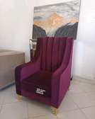 Modern one seater purple sofa set