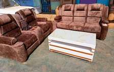 5 seater brown sofa set