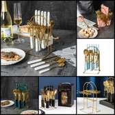 24 PC'S HIGH-QUALITY CUTLERY SET WITH STAND