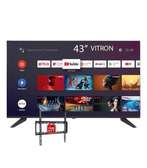 Vitron 43" Bluetooth Android Smart Frameless Tv