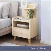 Bedside table with1 drawer and shelf compartment drawer