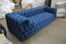 Best blue three seater chesterfield sofa set