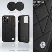 Apple iPhone 14 Pro BMW Leather Case With Quilted Pattern