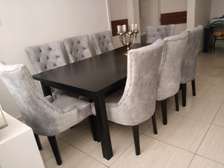 Tufted 8 seater dining set
