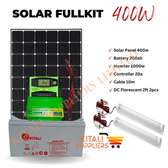 Solar 400w fullkit with dc florescent bulbs.