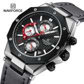 NAVIFORCE  Chronograph Luxury  Leather Wristwatch NF8028