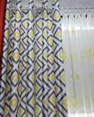 YELLOW PRINTED CURTAINS