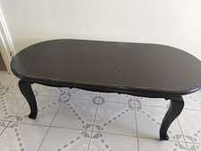 Black wooden Mahogany coffee table best for small Apartment