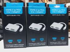 USB Type C 3.1 to 4K HDMI+VGA 2 IN 1 HUB Adapter Converter
