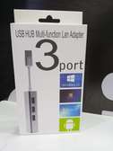3port Usb 3.0 And Ethernet port Hub 1.3ft