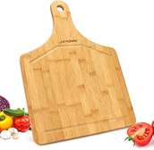Bamboo chopping board with handle