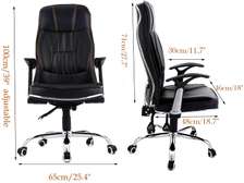 Back reclining office chair