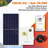 Nyumbani 1.5KVA Solar Kit 550W Bifacial Panel