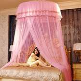 Round Mosquito Net For Single Bed-FREE SIZE.