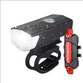 Bicycle Light Set Front & Back Bike Torch USB Cycling