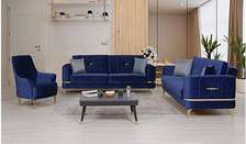 Modern blue 3-3-1 sofa/three seater sofa set