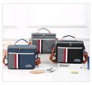 Denim-Oxford Insulated Lunch  Bag*