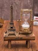 Decorative Hour Glass With Paris