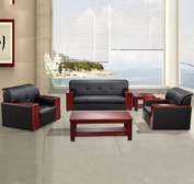 5-Seater Executive Office Sofa Set with Cushioned Armrests