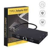 type c 8 in 1 with hdmi and vga adapter