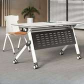 Office desk: White foldable Executive Office desk
