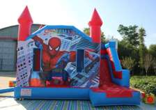 Spider themed bouncy house