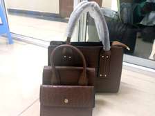 3 in 1 coffee brown handbag