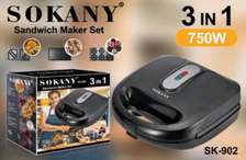 3 in 1 Sokany sand wich maker.