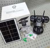 V380 4g Solar Powered Triple Lens Outdoor Three Lens Camera