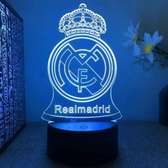 Real Madrid 3D Illusion Football Club LED Night Lamp