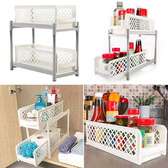 2 TIER KITCHEN CUPBOARD BASKETS,