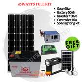 solar fullkit 60w with free lighting kit
