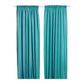 Box pleat curtains