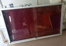glass sliding notice board 6*4ft