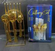 *24PC Cutlery set (Gold COLOUR)