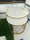 Marble top nest stools