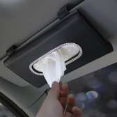 Rhinestone crystal Car tissue box