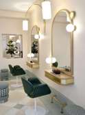 Elegant Gold Vanity Mirror with Warm LED Lighting