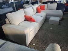 L set 7 seatre with spring cushion pillow fiber