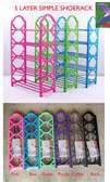 5 layers 10-15 pairs portable shoe rack